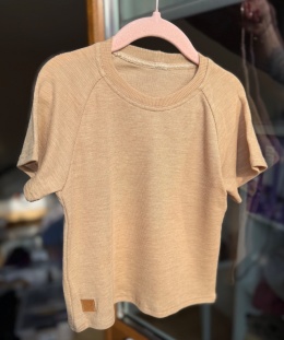 T-shirt merino-tencel 98/104 ( nowa wełna )